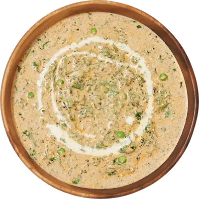 [Cashew gravy with peas] Methi Matar Malai 